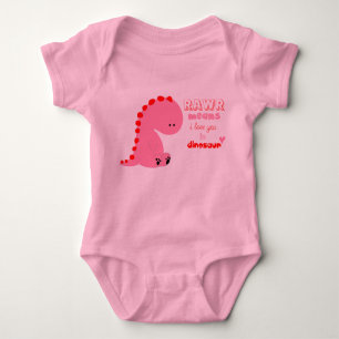 Body chemise de dinosaure pour le bébé