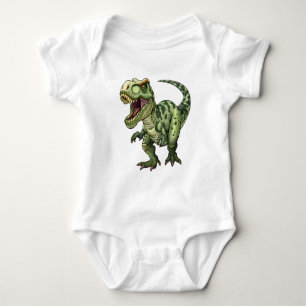 Body Chemise de dinosaure T-Rex vert - Vêtement de dino