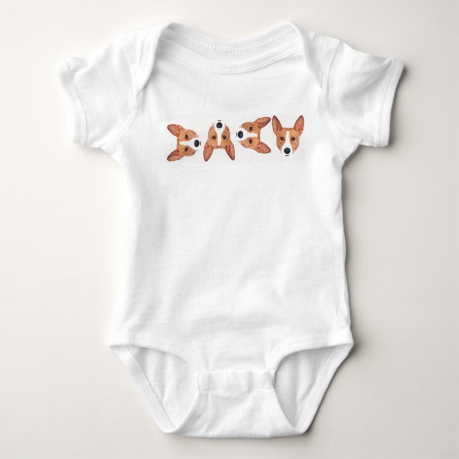 Body Chemise de nourrisson de Basenji (Devant)