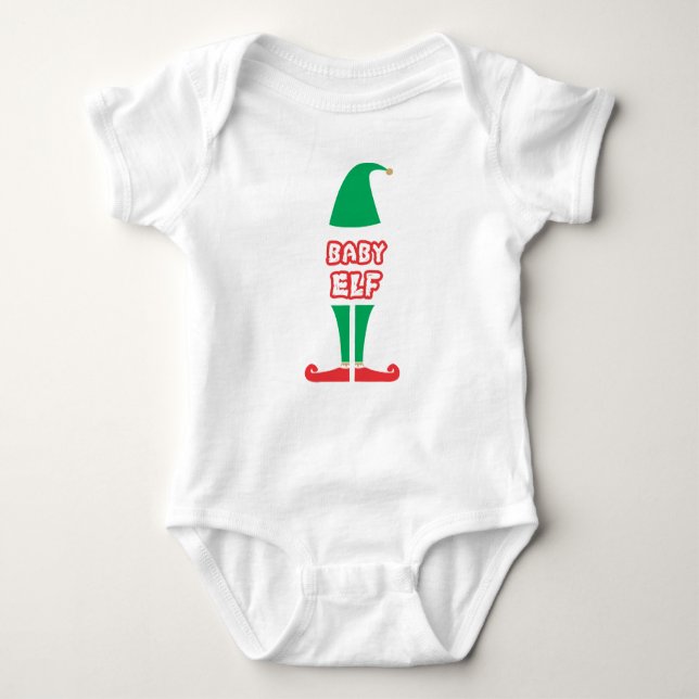 BODY CHEMISE DE VACANCES DE BÉBÉ ELF CHRISTMAS (Devant)