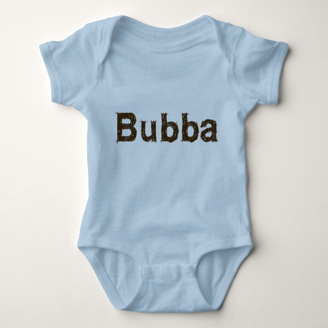 Body Chemise infantile bleue de Bubba (Devant)