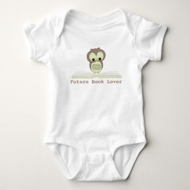 Body Chemise mignonne neutre de hibou de futur bébé (Devant)