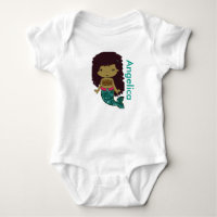 Chemise personnalisée Sirène Baby one Piece