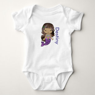 Body Chemise personnalisée Sirène Baby one Piece