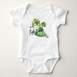 Body Chemise pour bébé Diva irlandaise Saint-Patrick