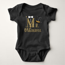 Chemises de 1er anniversaire pour garçons Mr ONEde