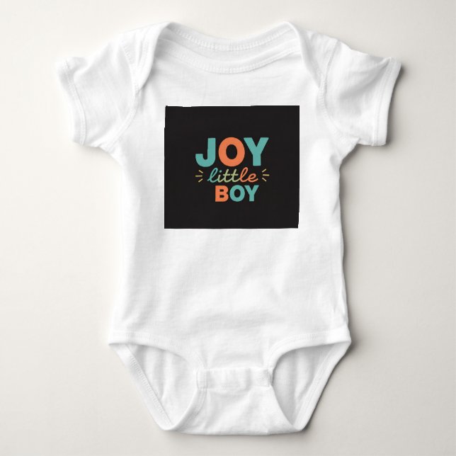 Body chemises de joie pour petit garçon (Devant)