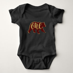 Body Chemises de premier anniversaire d'ours bûcheron