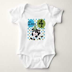 Body Chemises et cadeaux Blue Cow 4th Birthday