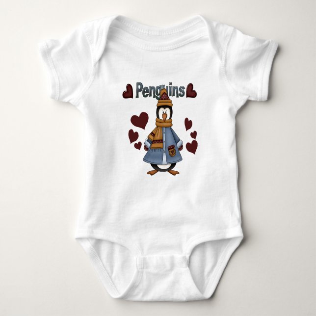 Body Chemises et cadeaux de manchots d'hiver (Devant)