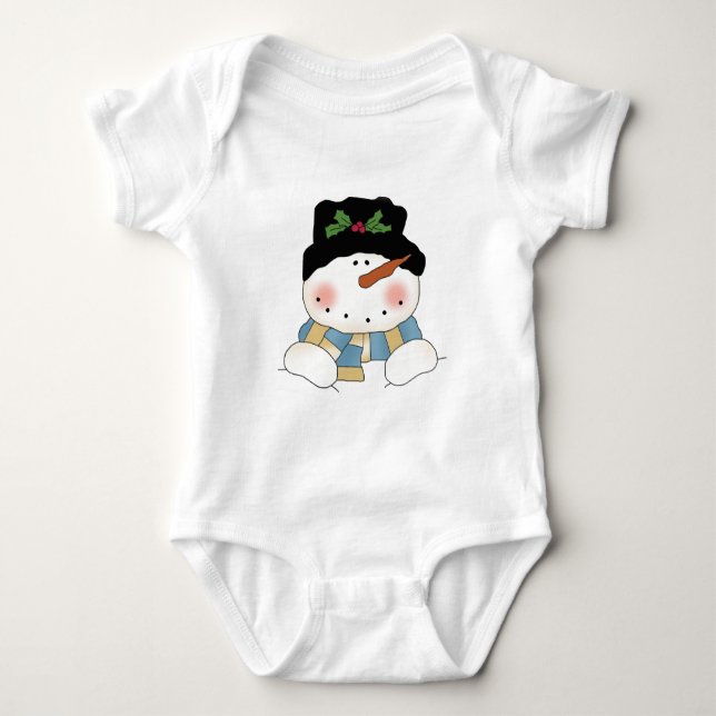 Body Chemises et cadeaux Snowman souriants (Devant)