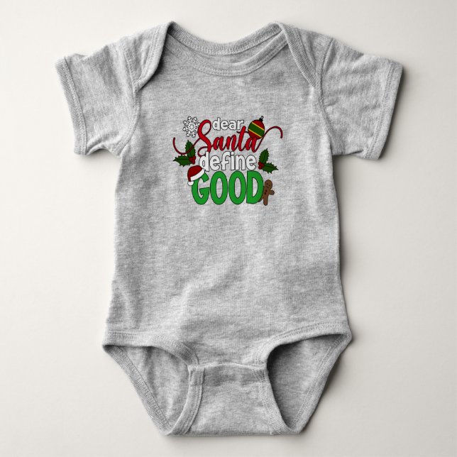 Body Cher Père Noël définir bon Noël | Bodysuit bébé (Devant)
