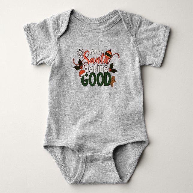 Body Cher Père Noël définir bon Noël | Bodysuit bébé (Devant)