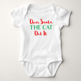 Body Cher Père Noël, Le Chat L'A Fait ! Tenue pour bébé