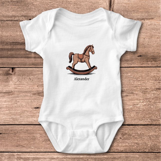 Body Cheval à roche - Jouets en bois (Rocking Horse Baby Bodysuit)