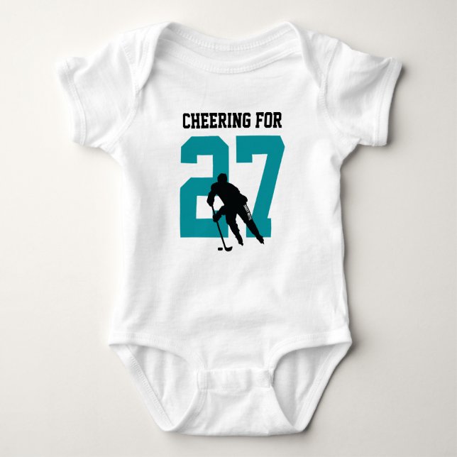 Body Chevaucher pour le numéro de joueur de hockey pers (Devant)
