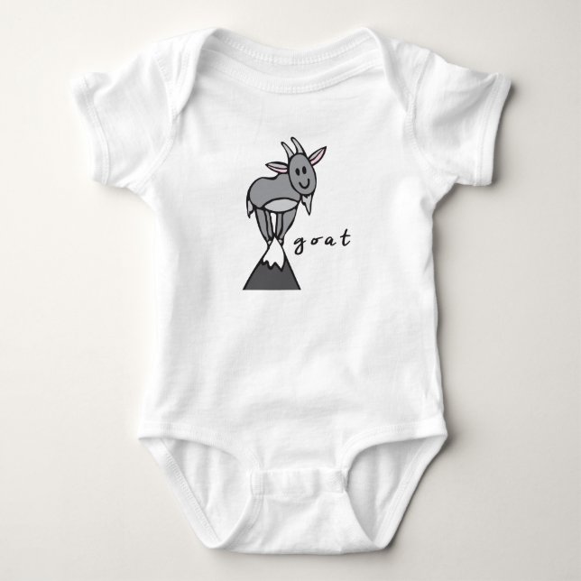 Body Chèvre Bodycostume pour bébé ou une pièce (Devant)