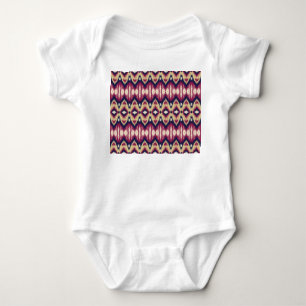 Body chevron ikat bleu rose, ethnique.