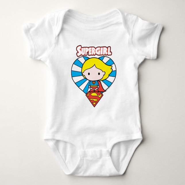 Body Chibi Supergirl Starburst Coeur et logo (Devant)