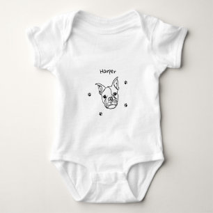 Body Chic French Bulldog Line Art : Modifier votre text