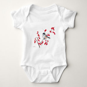 Body CHICKADEE et BAIES ROUGES par SHARON SHARPE