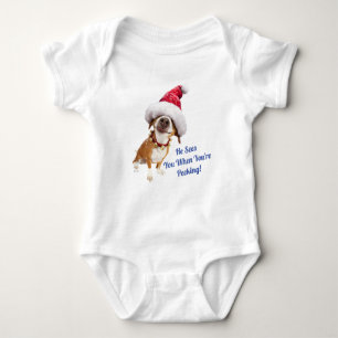 Body Chien avec un grand chapeau de Père Noël