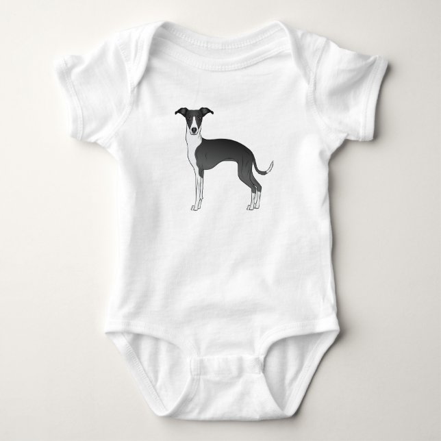 Body Chien Caricature Italien Noir Et Blanc (Devant)