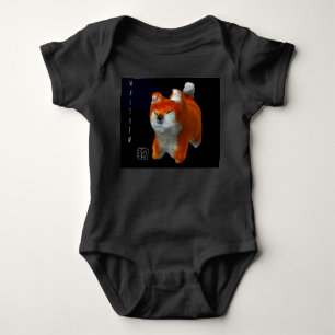 Body Chien d'art 3D Shiba Chien d'année Nom de l'année 
