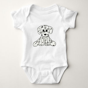Body Chien en dalmate dessin simple noir