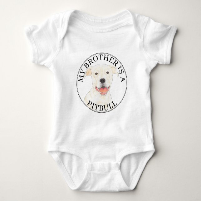 Body Chien Pitbull blanc (Devant)
