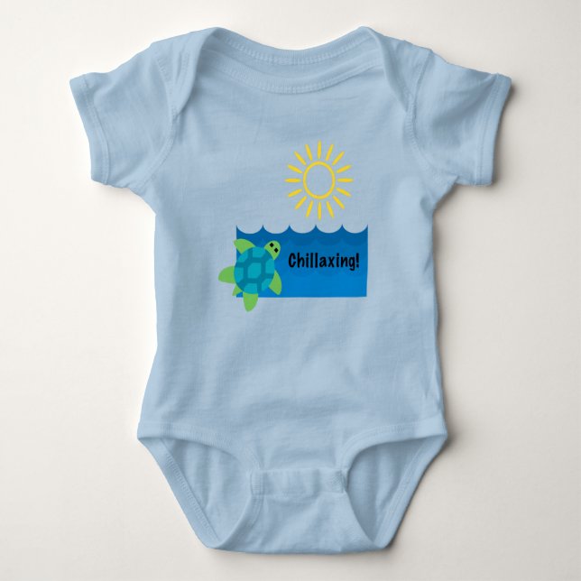 Body Chillaxage de tortue Design - Bodysuit de Jersey b (Devant)