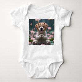 Body Chiot Zen sur Lotus - Bodysuit bébé
