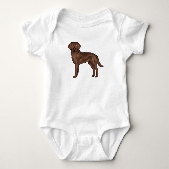 Body Chocolat Labrador Retriever Cartographie Lab Chien (Devant)