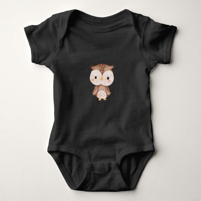 Body Chouette marron mignonne (Devant)