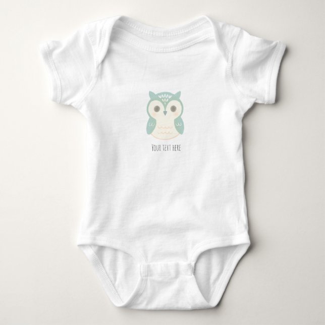 Body Chouette mignonne personnalisée (Devant)