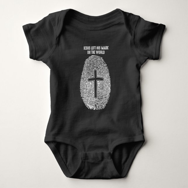 Body Christ Fingerprint Christian Jesus a quitté son Ma (Devant)