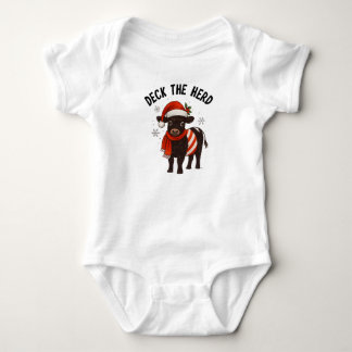 Body Christmas Baby Beltie Farmer Belted Galloway Cow