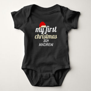 Body Christmas père Noël Baby Photo Personnaliser le no