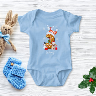 Body Christmas Puppy Gingerpain Nom Lettre J Boy