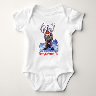 Body Christmas Reindeer Baby Tee