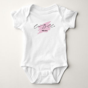Body Ciao Bella Italienne Brush Stroke Nom du bébé T-sh