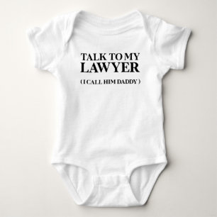 Body Citation de bébé drôle Parlez à mon avocat Papa Mi