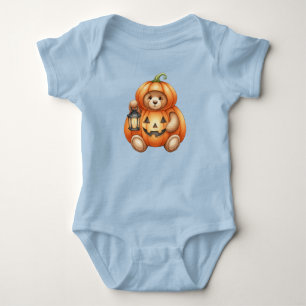 Body Citrouille avec lanterne, Ours en peluche, Hallowe