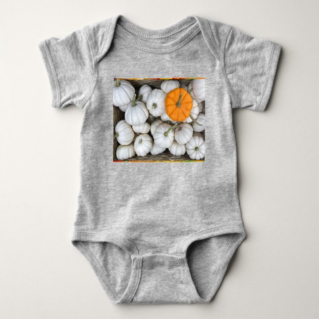 Body Citrouilles fantômes avec un orange sournois (Devant)