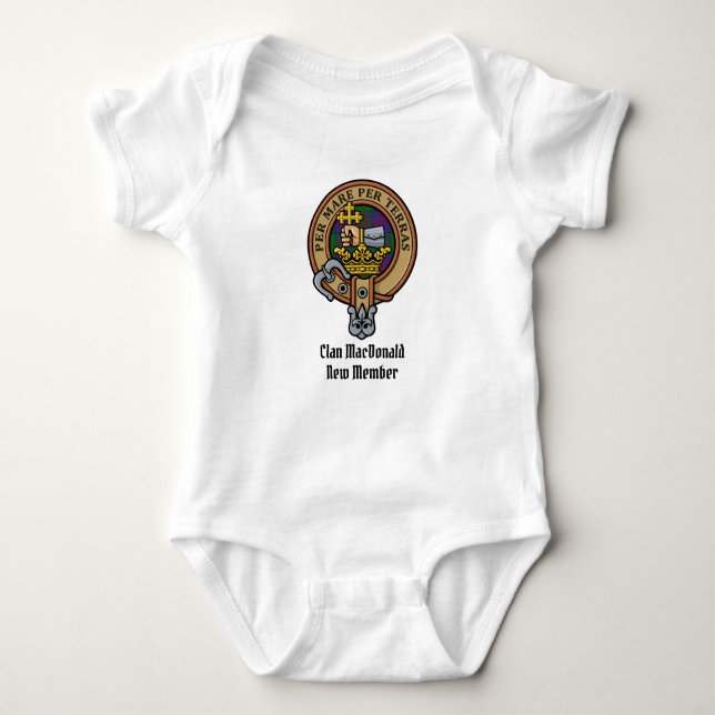 Body Clan MacDonald Crest Bodysuit pour bébé (Devant)