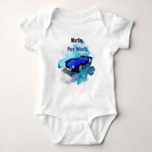 Body Classic Retro Blue Sports Voiture Anniversaire Ave