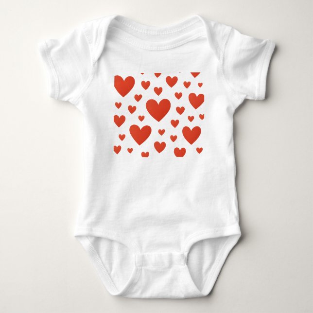 Body Coeur d'amour sans couture Imprimer pour vêtements (Devant)