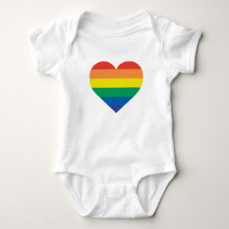 Body Coeur de bébé d'arc-en-ciel