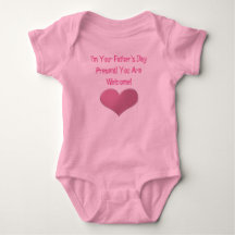 Coeur de Fête des pères pour bébé fille