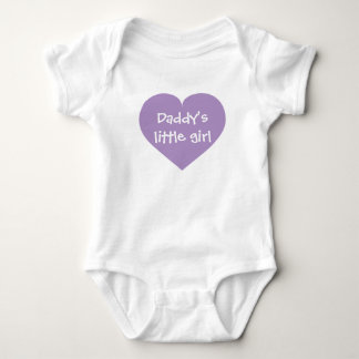 Body Coeur lavande de la petite fille de papa